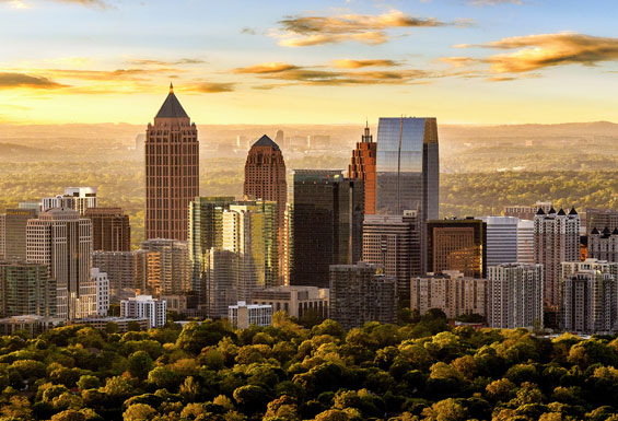 Atlanta Georgia Midtown Golden Hour