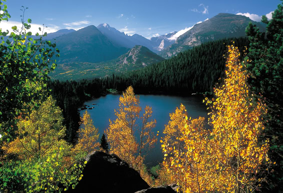 Colorado - Rocky Mountain Nationalpark - See von oben