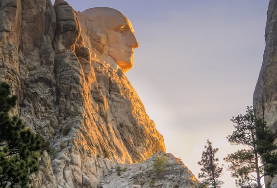Mount Rushmore - Memorial seitlich