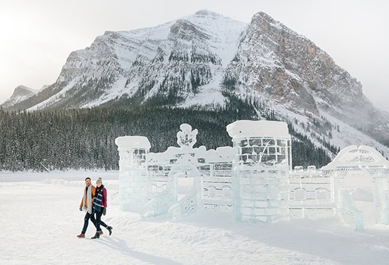Lake-Louise-Eisskulpturen